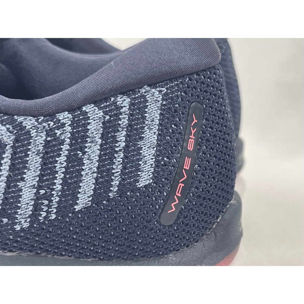 Mizuno Wave Sky WAVEKNIT 3 Women 10 Blue Excellent Running Shoes J1GD195709 - Picture 5 of 12